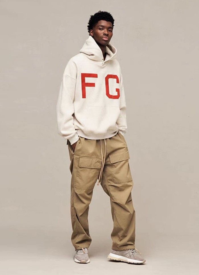 FEAR OF GOD ESSENTIALS FG BIG LOGO HOODIE
