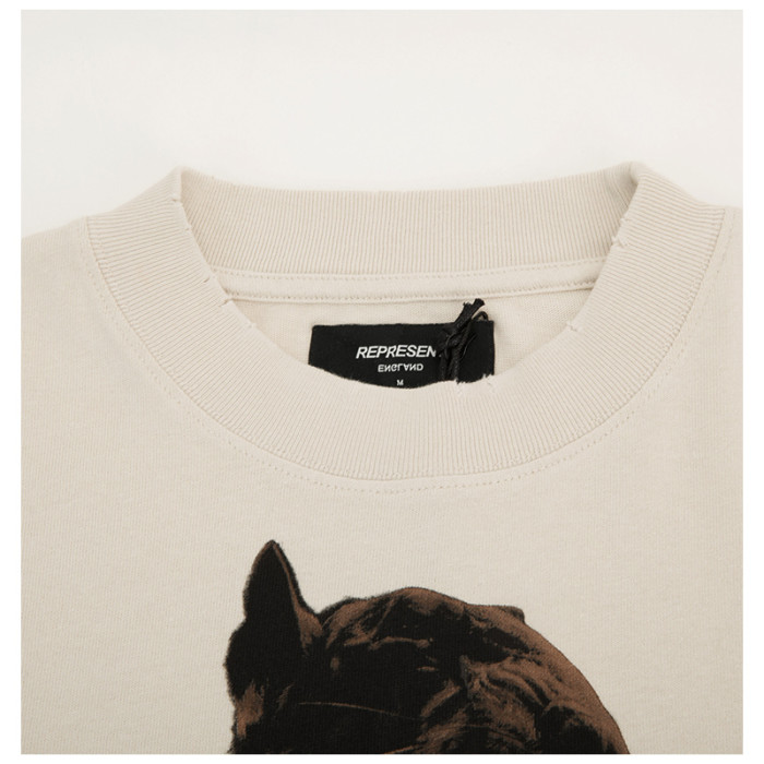 REPRESENT FEARLESS  BEIGE TEE