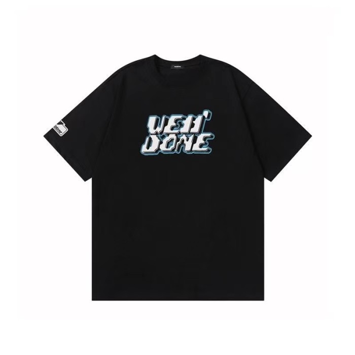WE11DONE Letter Print Tee Black