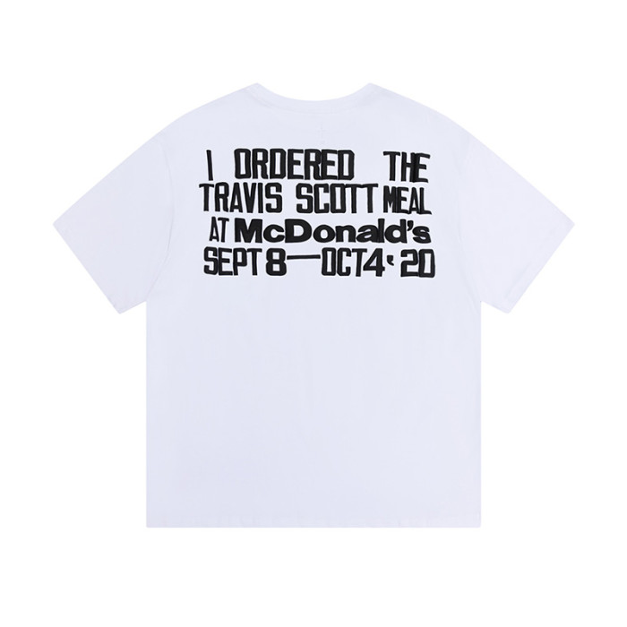 Travis Scott McDonald'S Hamburgers Tee White