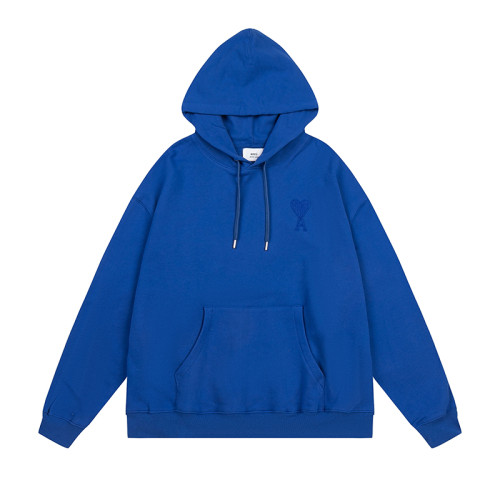 AMI Classic Logo Hoodie Blue