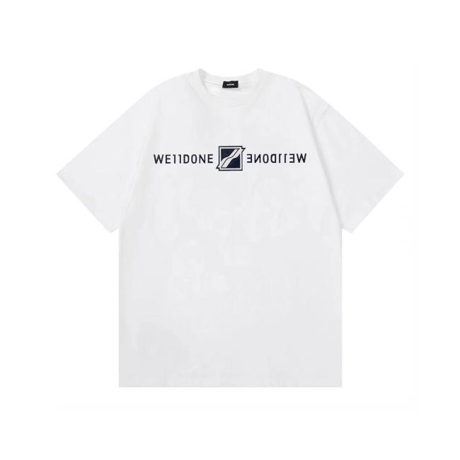 WE11DONE Track Logo Tee White