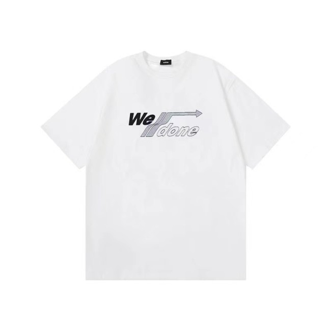 WE11DONE Arrow Logo Washed T-Shirt In White