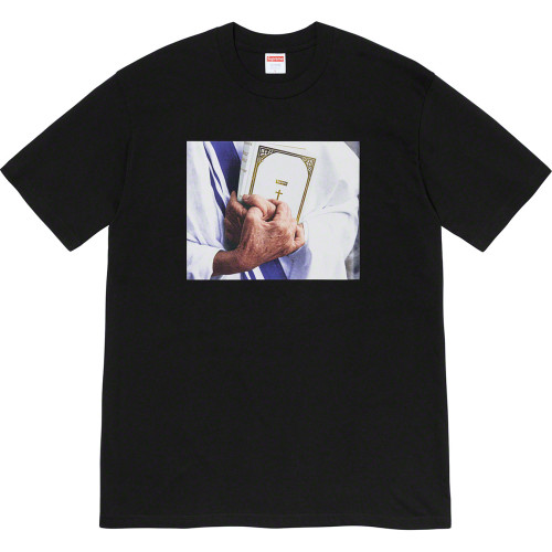 Supreme Bible Print Tee Black