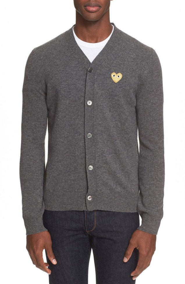 Commes des Garçons PLAY Wool V-Neck Cardigan