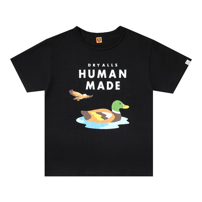 Human Made Swimming Duck Logo Tee Black