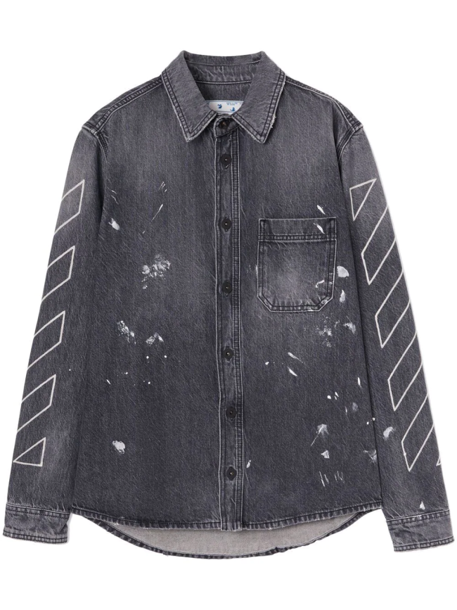 Off-White Diag Outline Denim Jacket