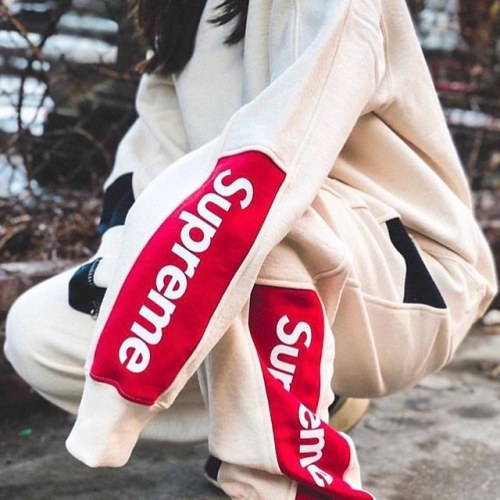 Supreme Formula Crewneck Hoodie Cream