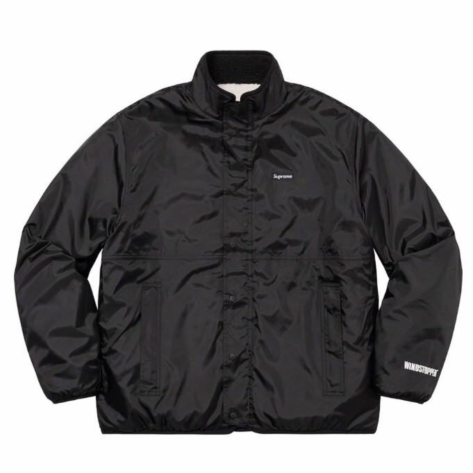 Supreme Reversible Colorblocked Jacket Red