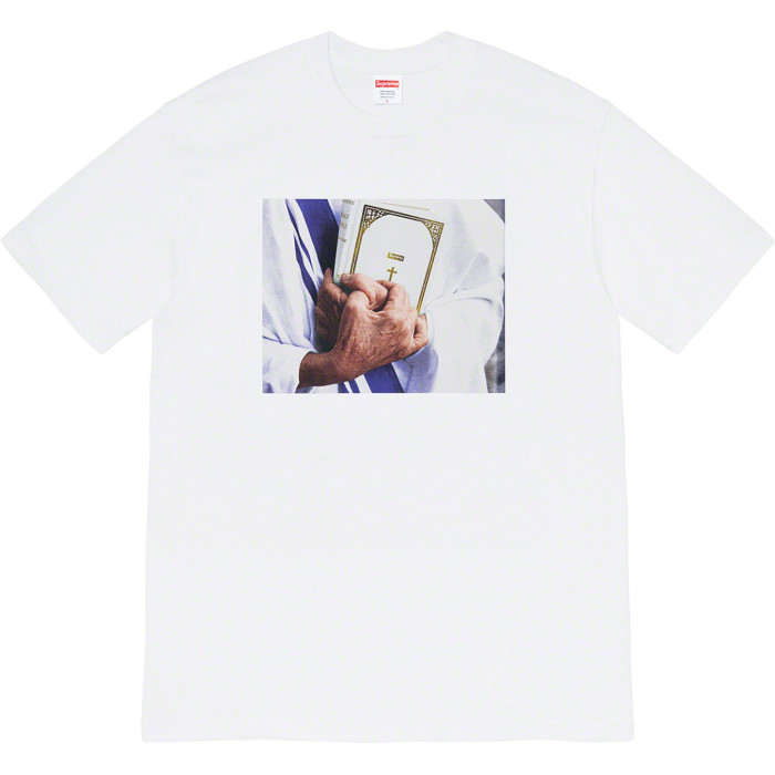 Supreme Bible Print Tee White