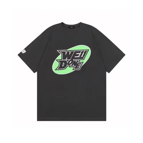 WE11DONE Letter Print Tee Grey