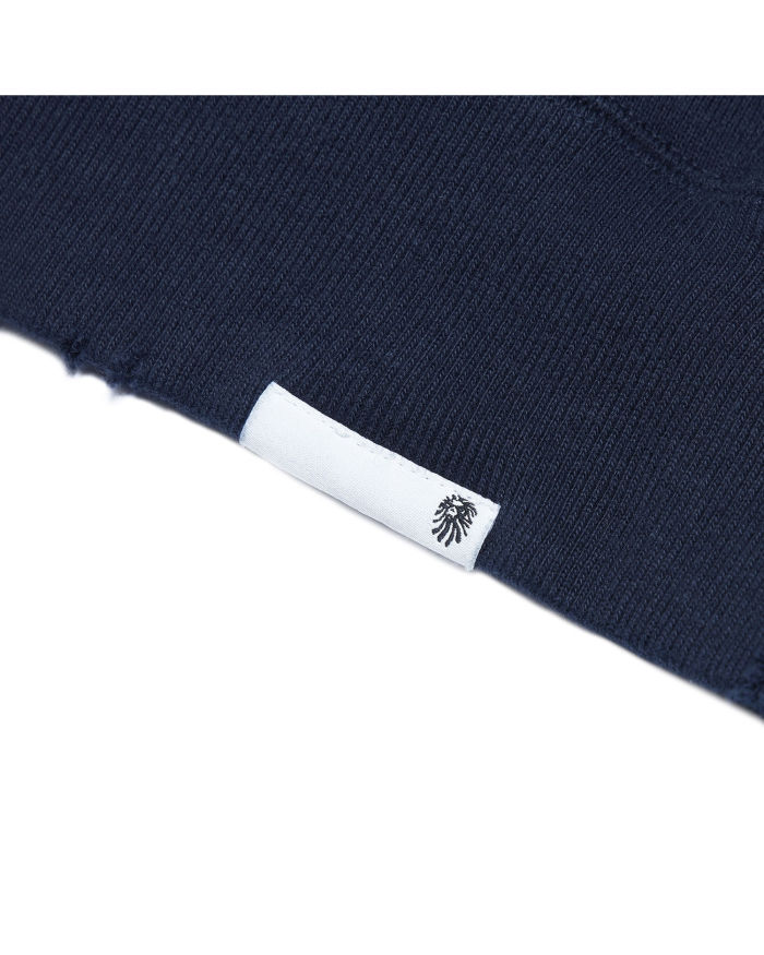 A Bathing Ape Distressed logo hoodie In Navy Blue