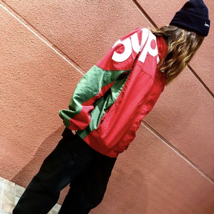 Supreme Shoulder Logo Jacket Red