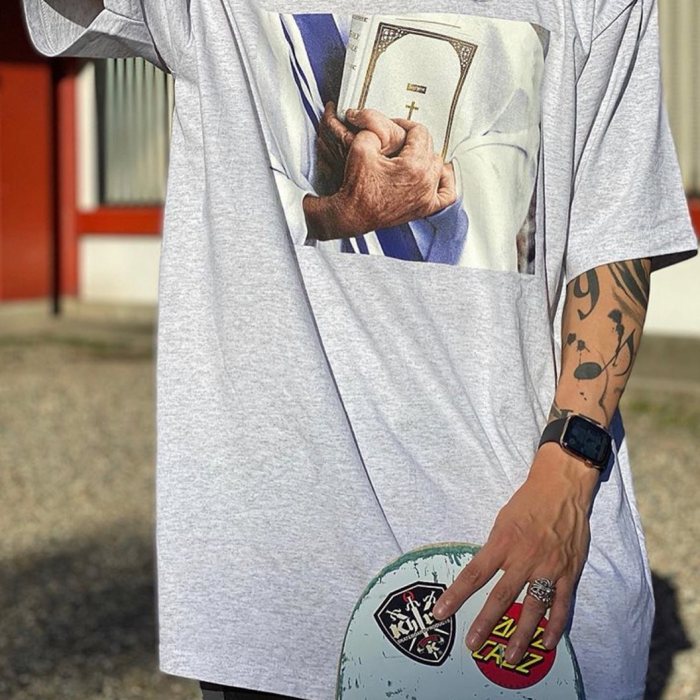 Supreme Bible Print Tee White