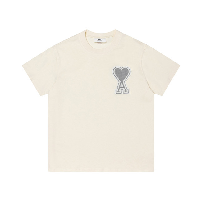 AMI Classic Logo Tee Cream
