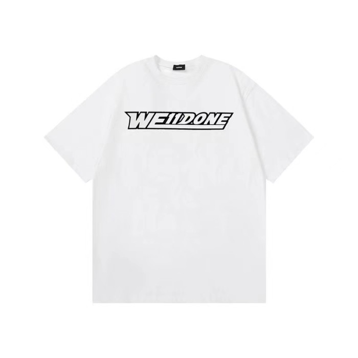 WE11DONE Logo Tee In White