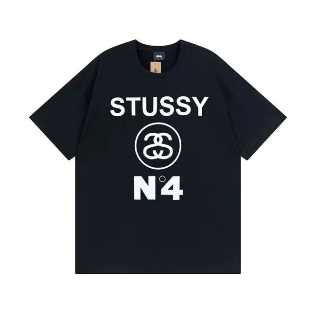 STUSSY No.4 Pigment Dyed Tee In Black