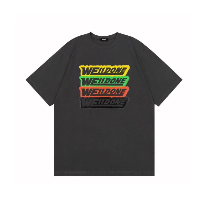 WE11DONE Letter Logo Tee Grey