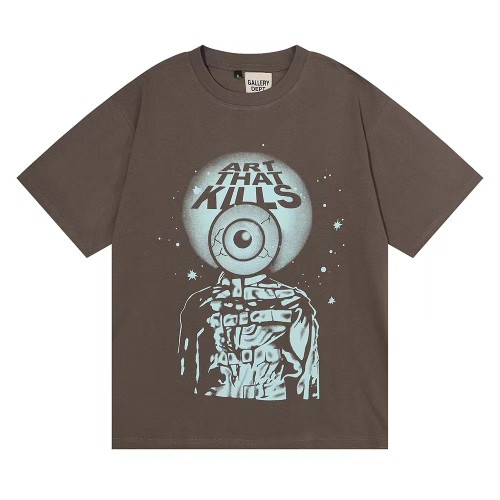GALLERY DEPT Art That Kills Fashion Eyeball Print Cotton Tee In Gray