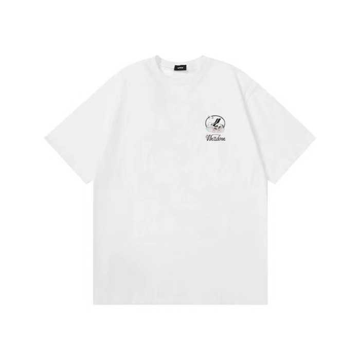 WE11DONE Cow Print Tee White