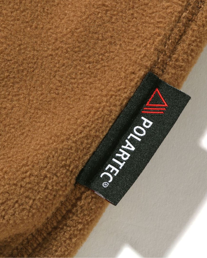 A Bathing Ape X Polartec Wide Fit Crewneck In Camel