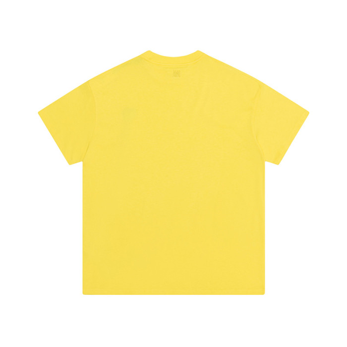AMI Black Logo Tee Yellow