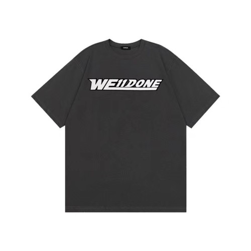 WE11DONE Logo Tee In Grey