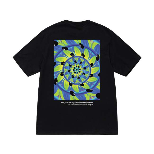 STUSSY Rabbit Hole Tee In Black