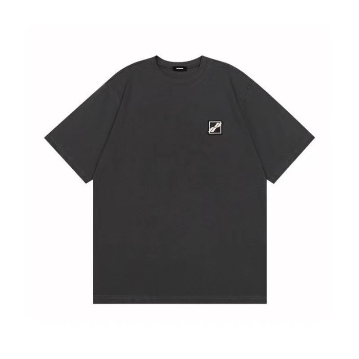 WE11DONE Track Gradient Letters Logo Tee Grey