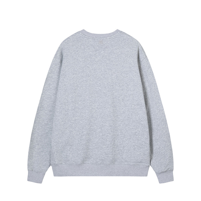 AMI  Big Logo Crewneck Hoodie Grey