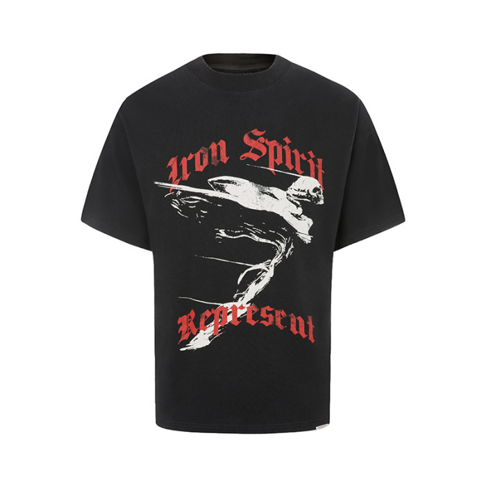 REPRESENT IRON SPIRIT BLACK TEE