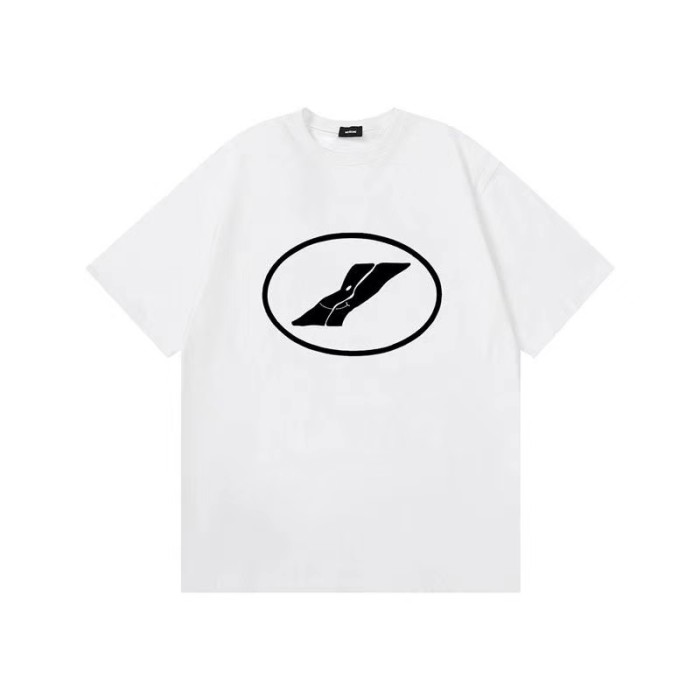 WE11DONE Track Logo Tee In White