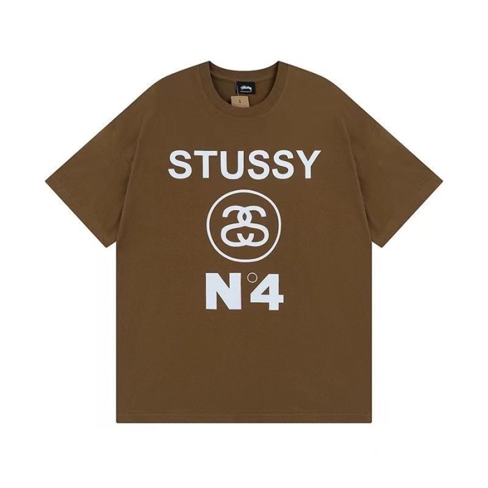 STUSSY No.4 Pigment Dyed Tee In Coffee