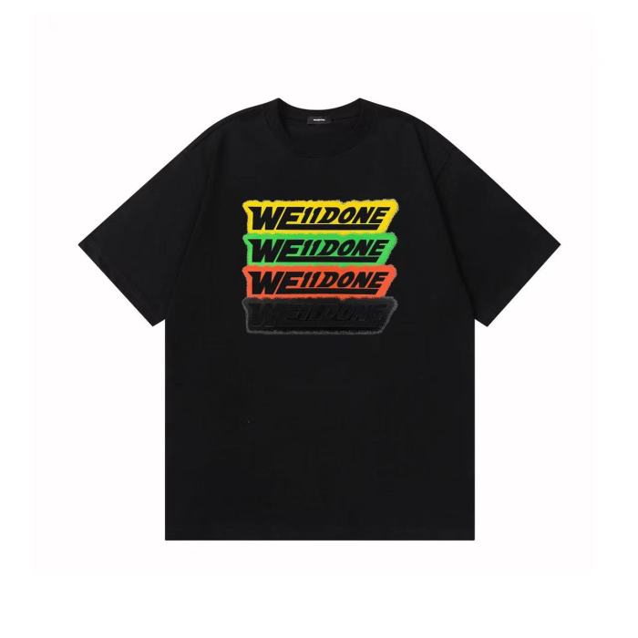 WE11DONE Letter Logo Tee Black