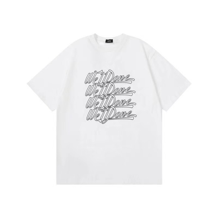 WE11DONE Sketch Barrage Print Tee White