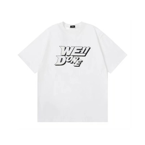 WE11DONE Stereoscopic Letter Print Tee White