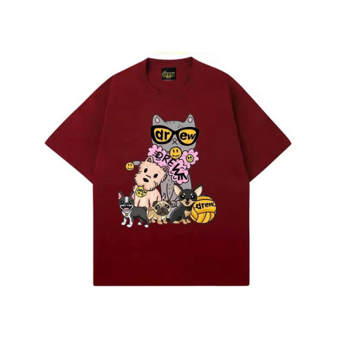 DREW HOUSE PRINTED TEE WINE RED