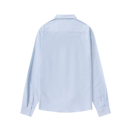 AMI Long Sleeve Logo Shirt Light Blue