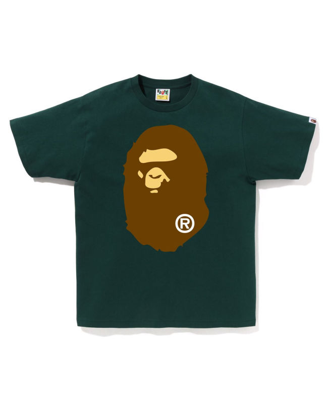 A Bathing Ape Big Ape Head Tee In Deep Jungle