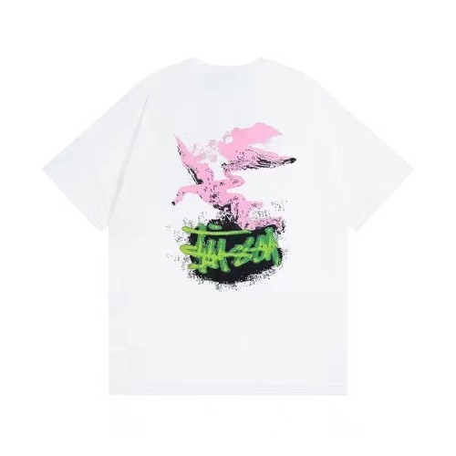 STUSSY Fallen Angel Pigment Dyed Tee In White