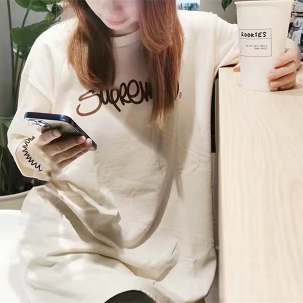 Supreme Handstyle Tee Cream