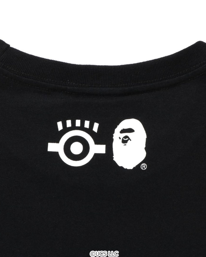 A Bathing Ape X Minions Tee In Black