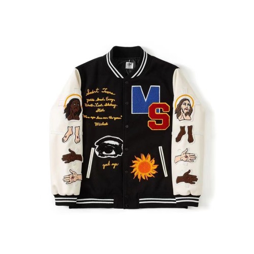 Saint Michael x Denim Tears “Chosen Savior” Stadium Varsity Jacket