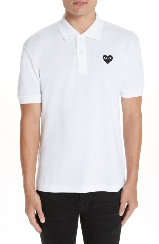 Black Heart Short Sleeve Piqué Polo