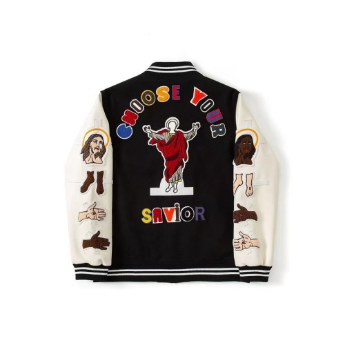 Saint Michael x Denim Tears “Chosen Savior” Stadium Varsity Jacket