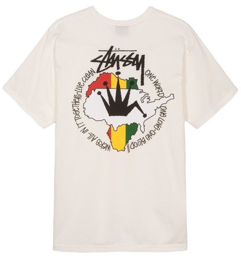 STUSSY ONE WORLD ONE LOVE ONE BLOOD TEE