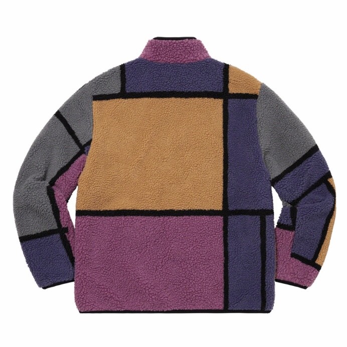 Supreme Reversible Colorblocked Jacket Purple
