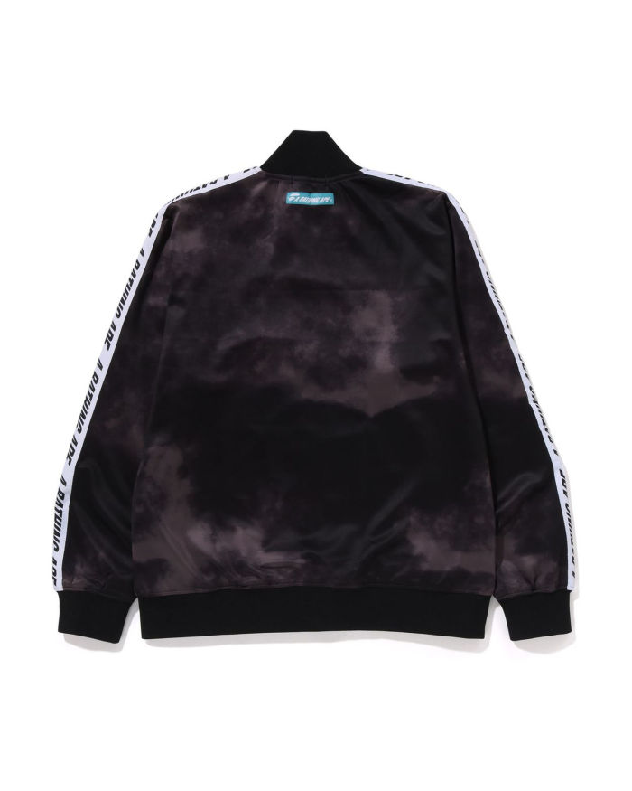 A Bathing Ape Tie Dye Track Jacket In Dark Grey