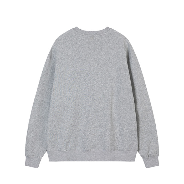 AMI  Small Logo Crewneck Hoodie Grey