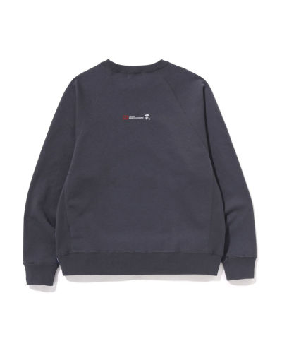 A Bathing Ape Relaxed Fit Crewneck In Dark Grey